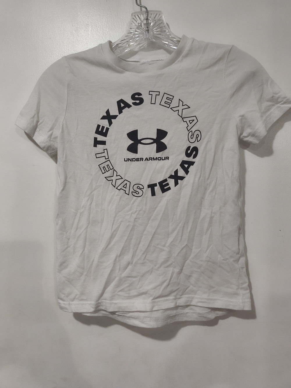 Under Armour White Texas Logo Tee YSM